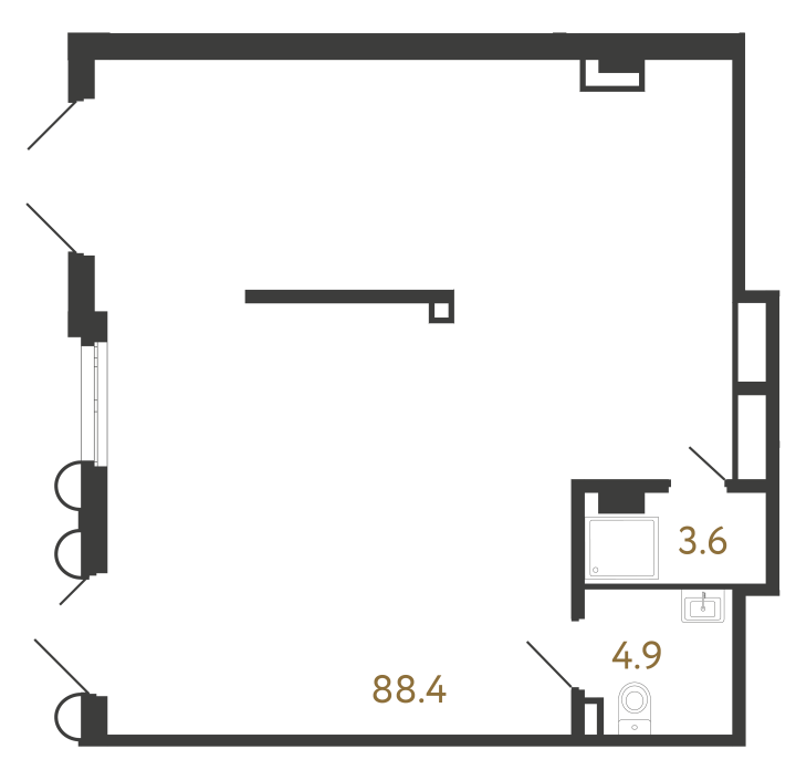 Помещение №226 - 96.9 м²